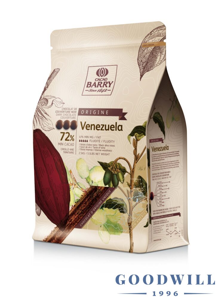 Cacao Barry Venezuela 72,2% étcsokoládé 2,5 kg