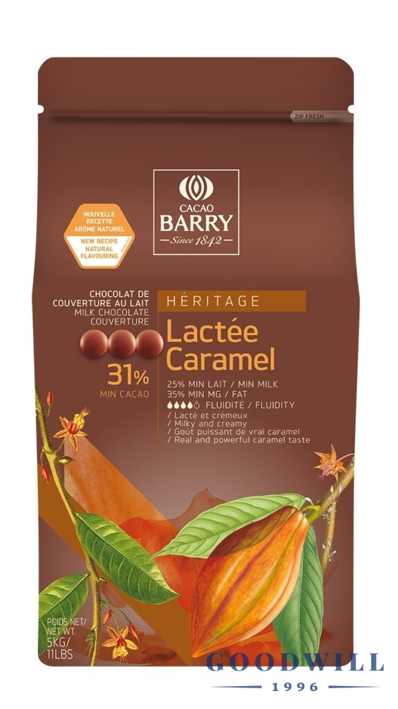 Cacao Barry Lactée Caramel tejcsokoládé karamellel 5 kg