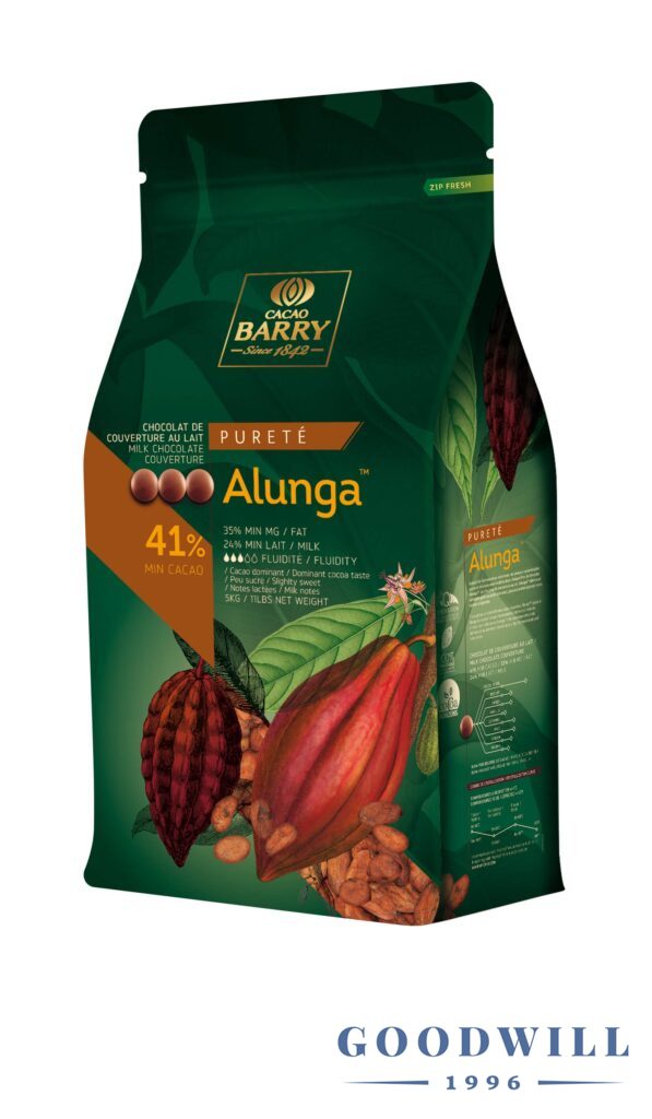 Cacao Barry Alunga 41,3% tejcsokoládé 5 kg
