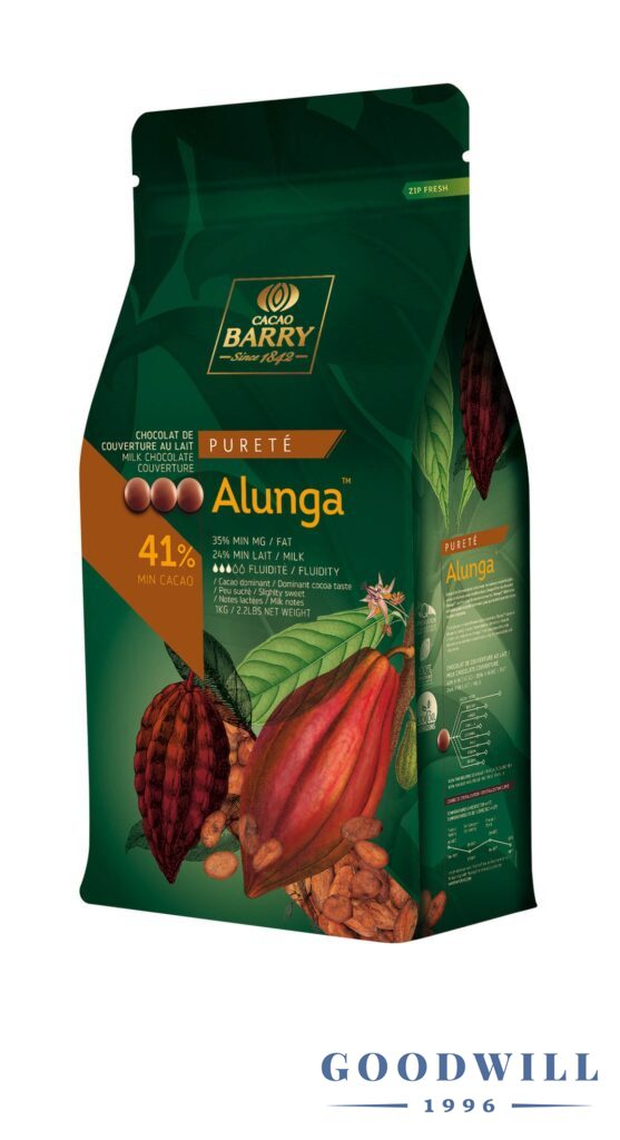 Cacao Barry Alunga 41,3% tejcsokoládé 1 kg