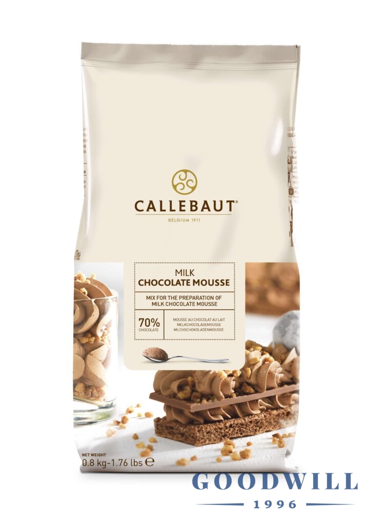Callebaut tejcsokoládé mousse por 800 g