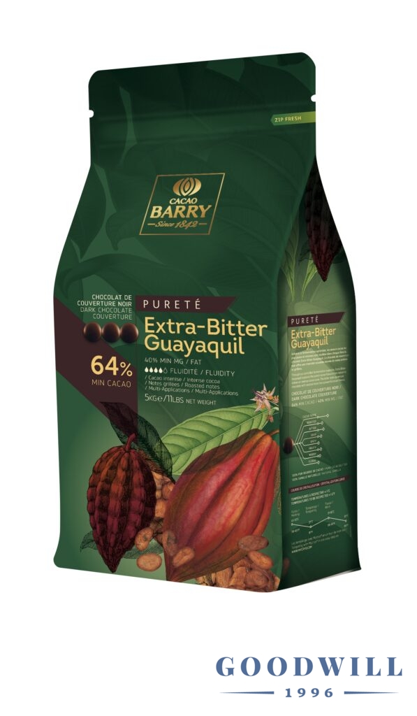 Cacao Barry Extra-bitter guayaquil 64% étcsokoládé 20 kg Qferm