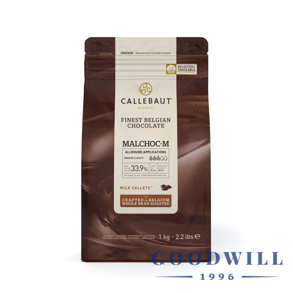 Callebaut tejcsokoládé pasztilla édesítőszerrel 1 kg
